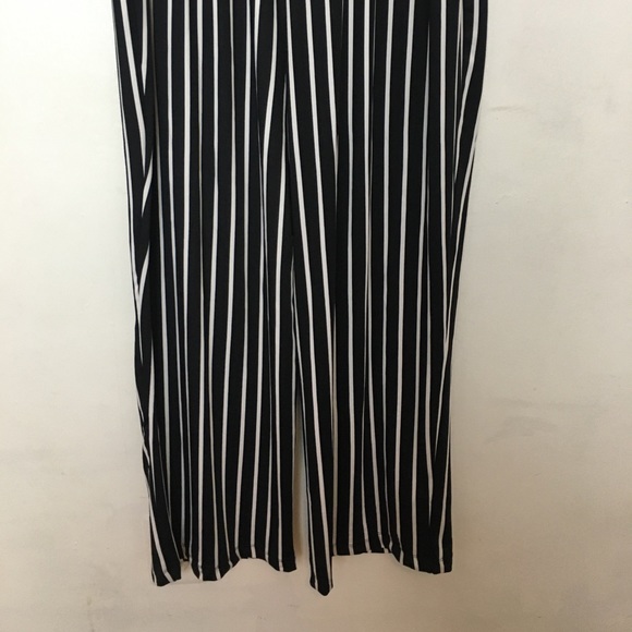 NY Collection Jumpsuit Petite Plus 2XP Striped Lace-Up Casual - Picture 5 of 14